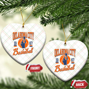 Retro Oklahoma City Basketball Ceramic Ornament Vintage OKC Since 1967 Hoops Lover Sports Fan TS02 Print Your Wear