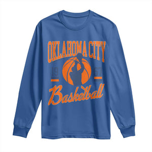Retro Oklahoma City Basketball Long Sleeve Shirt Vintage OKC Since 1967 Hoops Lover Sports Fan TS02 Royal Blue Print Your Wear