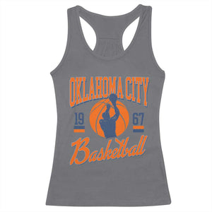 Retro Oklahoma City Basketball Racerback Tank Top Vintage OKC Since 1967 Hoops Lover Sports Fan TS02 Charcoal Print Your Wear