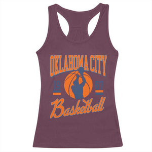 Retro Oklahoma City Basketball Racerback Tank Top Vintage OKC Since 1967 Hoops Lover Sports Fan TS02 Maroon Print Your Wear