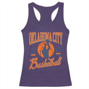 Retro Oklahoma City Basketball Racerback Tank Top Vintage OKC Since 1967 Hoops Lover Sports Fan TS02 Purple Print Your Wear