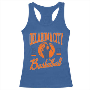 Retro Oklahoma City Basketball Racerback Tank Top Vintage OKC Since 1967 Hoops Lover Sports Fan TS02 Royal Blue Print Your Wear