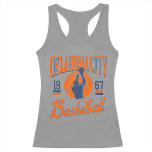 Retro Oklahoma City Basketball Racerback Tank Top Vintage OKC Since 1967 Hoops Lover Sports Fan TS02 Sport Gray Print Your Wear