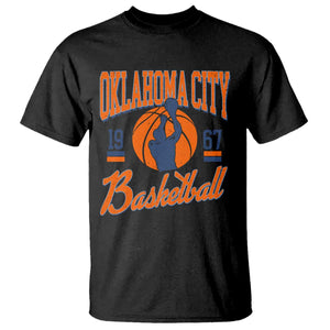 Retro Oklahoma City Basketball T Shirt Vintage OKC Since 1967 Hoops Lover Sports Fan TS02 Black Print Your Wear