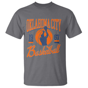 Retro Oklahoma City Basketball T Shirt Vintage OKC Since 1967 Hoops Lover Sports Fan TS02 Charcoal Print Your Wear