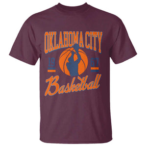 Retro Oklahoma City Basketball T Shirt Vintage OKC Since 1967 Hoops Lover Sports Fan TS02 Maroon Print Your Wear
