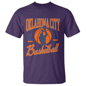 Retro Oklahoma City Basketball T Shirt Vintage OKC Since 1967 Hoops Lover Sports Fan TS02 Purple Print Your Wear