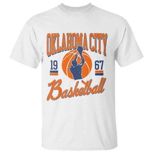 Retro Oklahoma City Basketball T Shirt Vintage OKC Since 1967 Hoops Lover Sports Fan TS02 White Print Your Wear