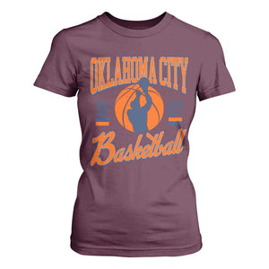 Retro Oklahoma City Basketball T Shirt For Women Vintage OKC Since 1967 Hoops Lover Sports Fan TS02 Maroon Print Your Wear