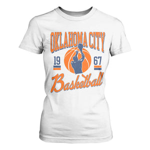 Retro Oklahoma City Basketball T Shirt For Women Vintage OKC Since 1967 Hoops Lover Sports Fan TS02 White Print Your Wear