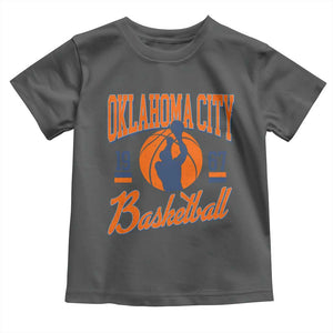 Retro Oklahoma City Basketball Toddler T Shirt Vintage OKC Since 1967 Hoops Lover Sports Fan TS02 Dark Heather Print Your Wear