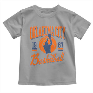 Retro Oklahoma City Basketball Toddler T Shirt Vintage OKC Since 1967 Hoops Lover Sports Fan TS02 Sport Gray Print Your Wear