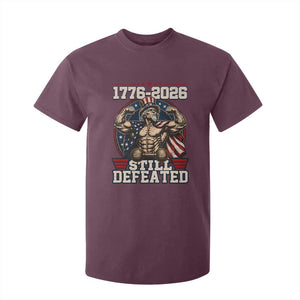Still Undefeated 1776 to 2026 Muscular Uncle Sam T Shirt For Kid Buff Bodybuilder American Flag 250th Anniversary Semiquincentennial