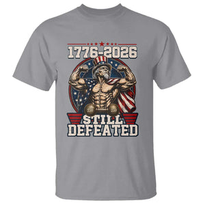 Still Undefeated 1776 to 2026 Muscular Uncle Sam T Shirt Buff Bodybuilder American Flag 250th Anniversary Semiquincentennial