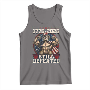 Still Undefeated 1776 to 2026 Muscular Uncle Sam Tank Top Buff Bodybuilder American Flag 250th Anniversary Semiquincentennial