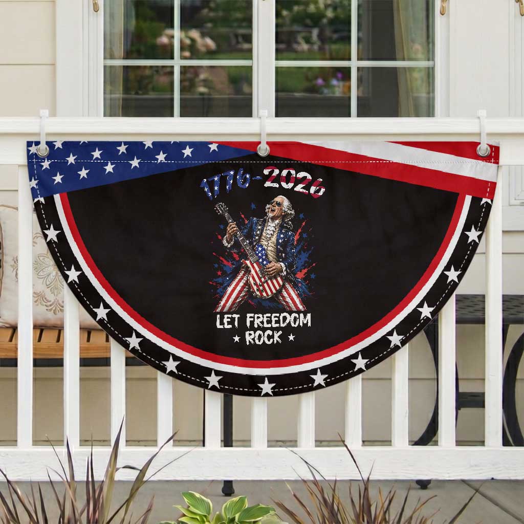 Let Freedom Rock George Washington Rock Star Patriotic Fan Flag Funny Electric Guitar Player American Flag Suit 1776 to 2026 Semiquincentennial