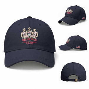 Dream Team of 1776 Funny Founding Fathers Basketball Players Baseball Cap Patriotic Sports Team Parody 4th of July 250th Anniversary