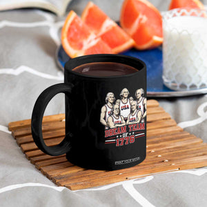 Dream Team of 1776 Funny Founding Fathers Basketball Players Coffee Mug Patriotic Sports Team Parody 4th of July 250th Anniversary