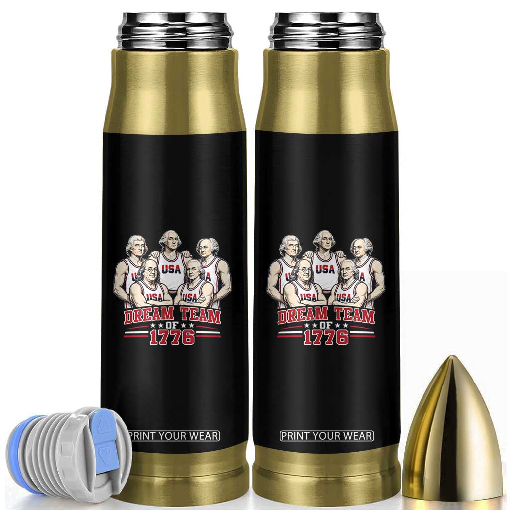 Dream Team of 1776 Funny Founding Fathers Basketball Players Bullet Tumbler Patriotic Sports Team Parody 4th of July 250th Anniversary