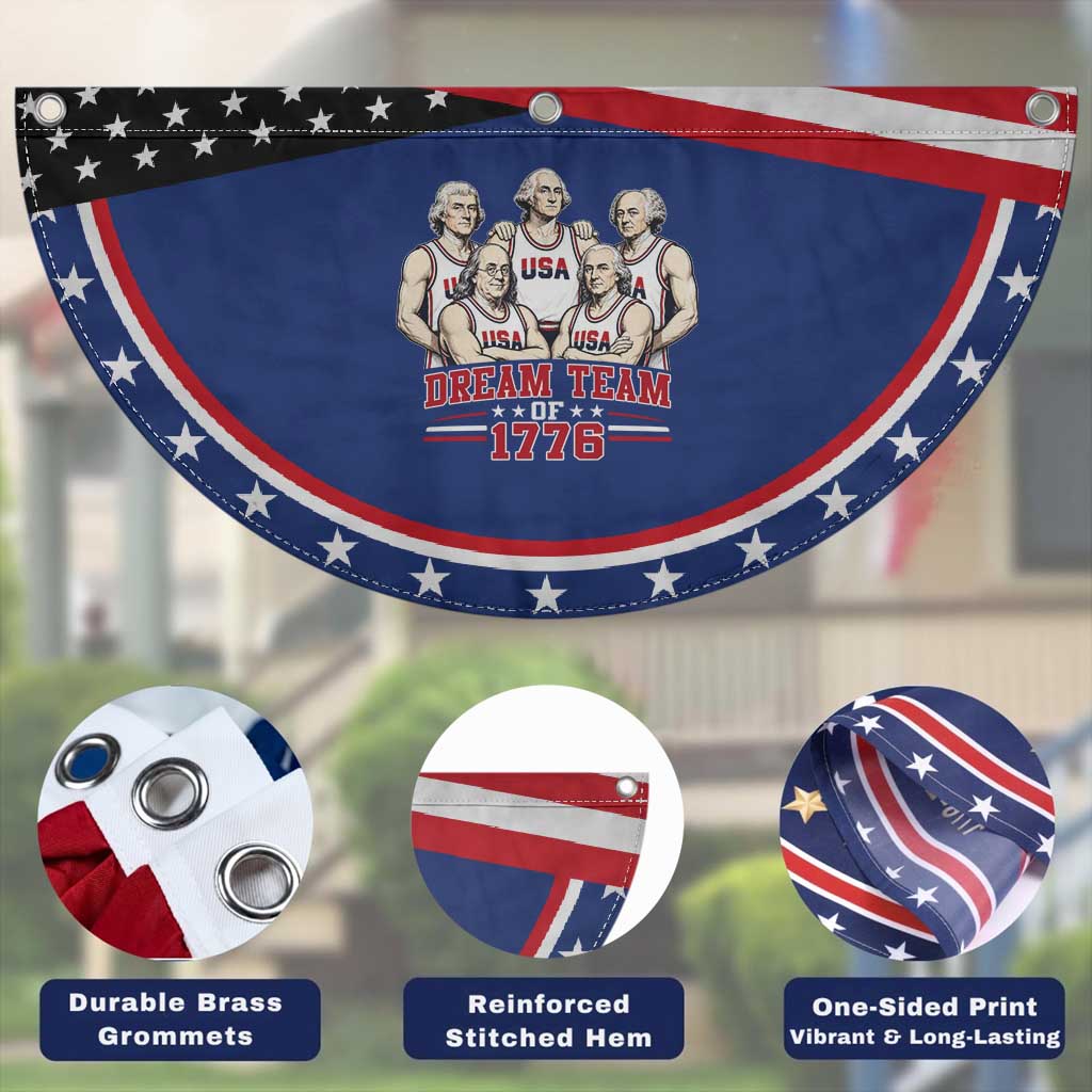 Dream Team of 1776 Funny Founding Fathers Basketball Players Patriotic Fan Flag Sports Team Parody 4th of July 250th Anniversary