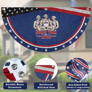 Dream Team of 1776 Funny Founding Fathers Basketball Players Patriotic Fan Flag Sports Team Parody 4th of July 250th Anniversary
