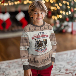 1776 National Champions Liberty Legends Vintage Ugly Christmas Sweater Horseback Founding Fathers America 250th Anniversary