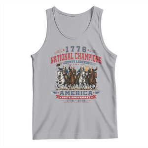 1776 National Champions Liberty Legends Vintage Tank Top Horseback Founding Fathers America 250th Anniversary