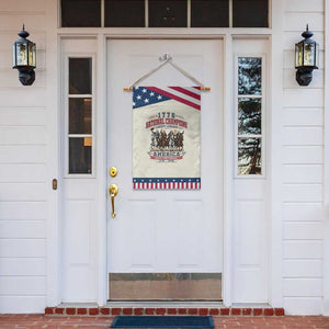 1776 National Champions Liberty Legends Vintage Patriotic Garden Flag Horseback Founding Fathers America 250th Anniversary