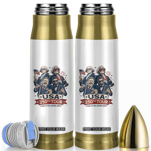 USA 250th Tour 2026 Founding Fathers Rock Concert Bullet Tumbler Funny Mount Rushmore Rock Stars Semiquincentennial