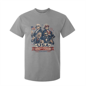 USA 250th Tour 2026 Founding Fathers Rock Concert T Shirt For Kid Funny Mount Rushmore Rock Stars Semiquincentennial