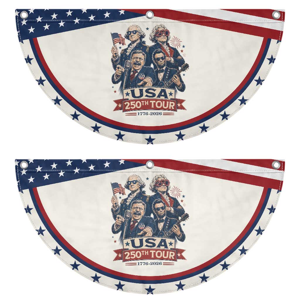 USA 250th Tour 2026 Founding Fathers Rock Concert Patriotic Fan Flag Funny Mount Rushmore Rock Stars Semiquincentennial