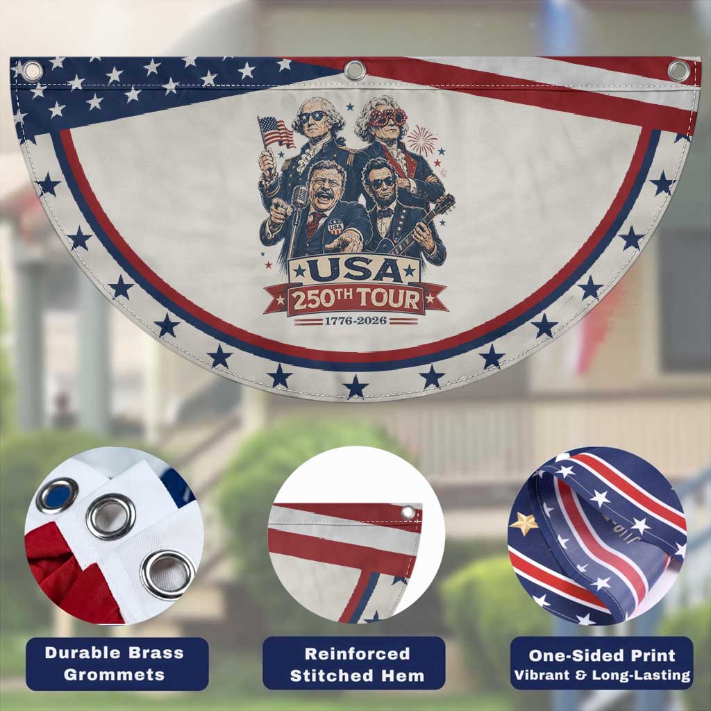 USA 250th Tour 2026 Founding Fathers Rock Concert Patriotic Fan Flag Funny Mount Rushmore Rock Stars Semiquincentennial