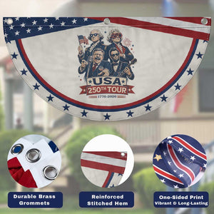 USA 250th Tour 2026 Founding Fathers Rock Concert Patriotic Fan Flag Funny Mount Rushmore Rock Stars Semiquincentennial
