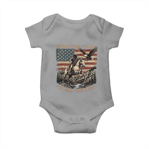 Vintage Cowboy and Soaring Eagle Freedom Ranch 1776 to 2026 Baby Onesie Proud to Ride American Flag 250th Anniversary