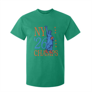 New York 2026 Pride Statue of Liberty Holding Basketball Graphic T Shirt For Kid Retro NY 26 Champs Sports Fans