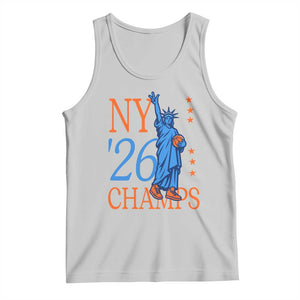 New York 2026 Pride Statue of Liberty Holding Basketball Graphic Tank Top Retro NY 26 Champs Sports Fans