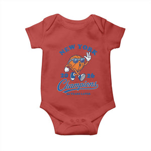 Funny New York 2026 Hoops Fan Graphic Baby Onesie Vintage 26 Champions Pride 53 Years Later