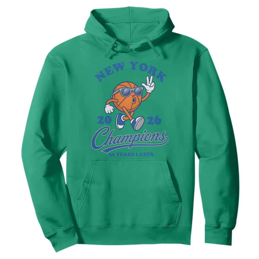 Funny New York 2026 Hoops Fan Graphic Hoodie Vintage 26 Champions Pride 53 Years Later
