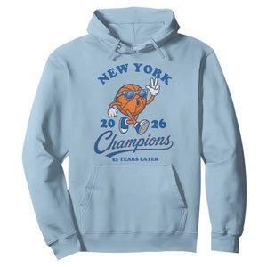 Funny New York 2026 Hoops Fan Graphic Hoodie Vintage 26 Champions Pride 53 Years Later