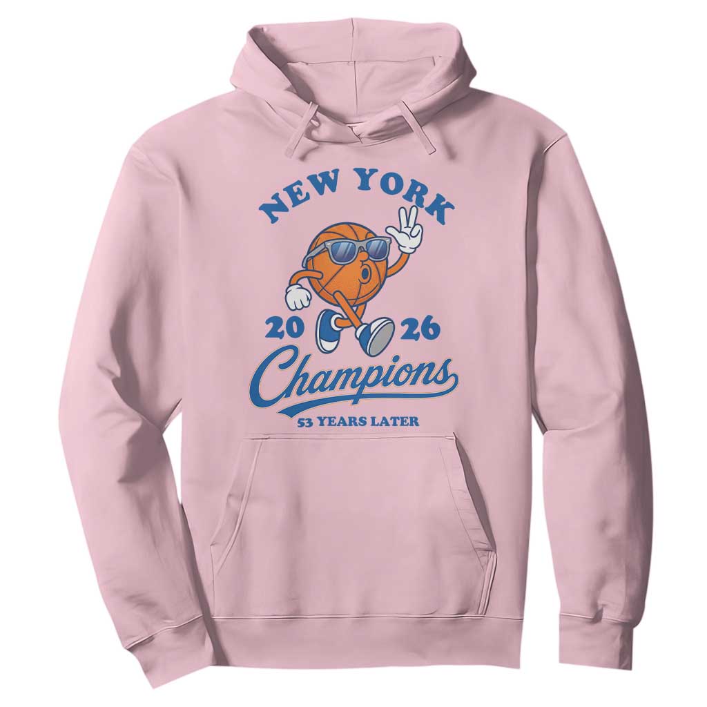 Funny New York 2026 Hoops Fan Graphic Hoodie Vintage 26 Champions Pride 53 Years Later