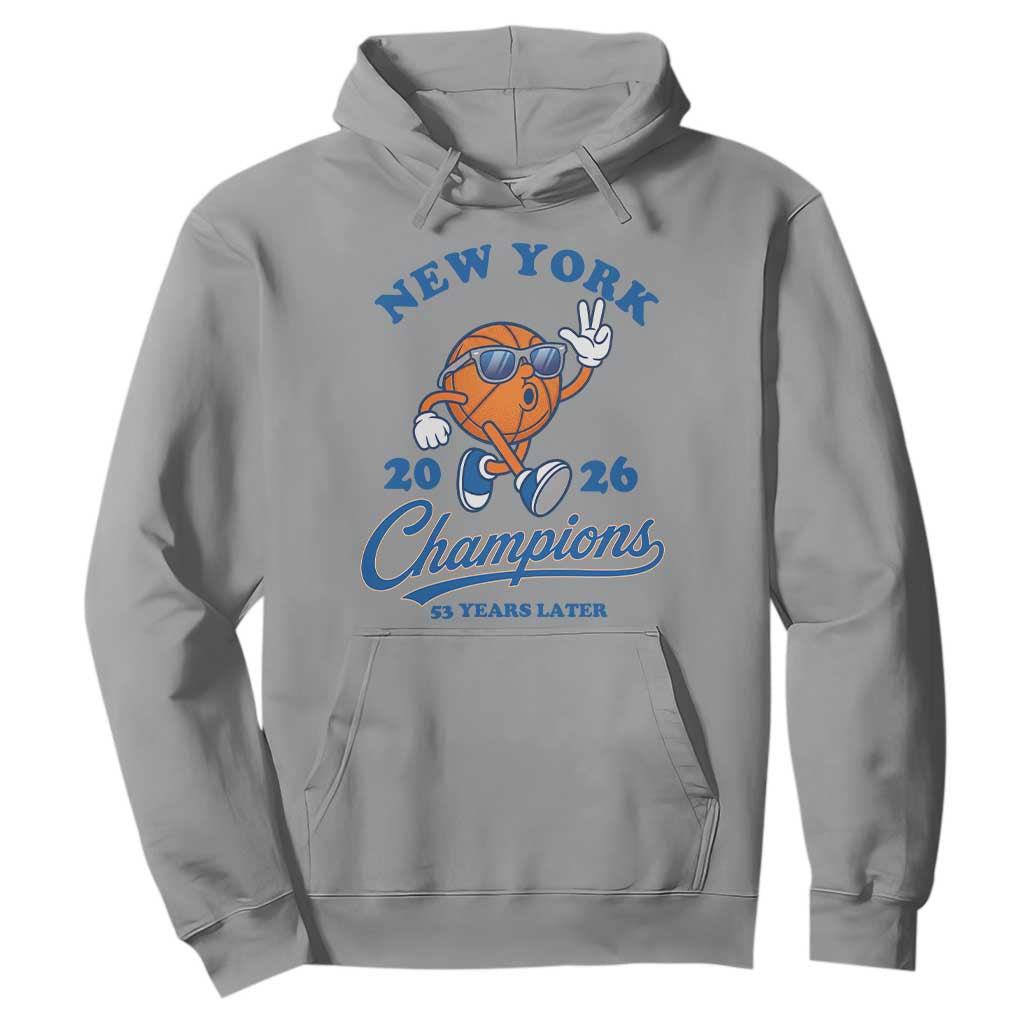 Funny New York 2026 Hoops Fan Graphic Hoodie Vintage 26 Champions Pride 53 Years Later