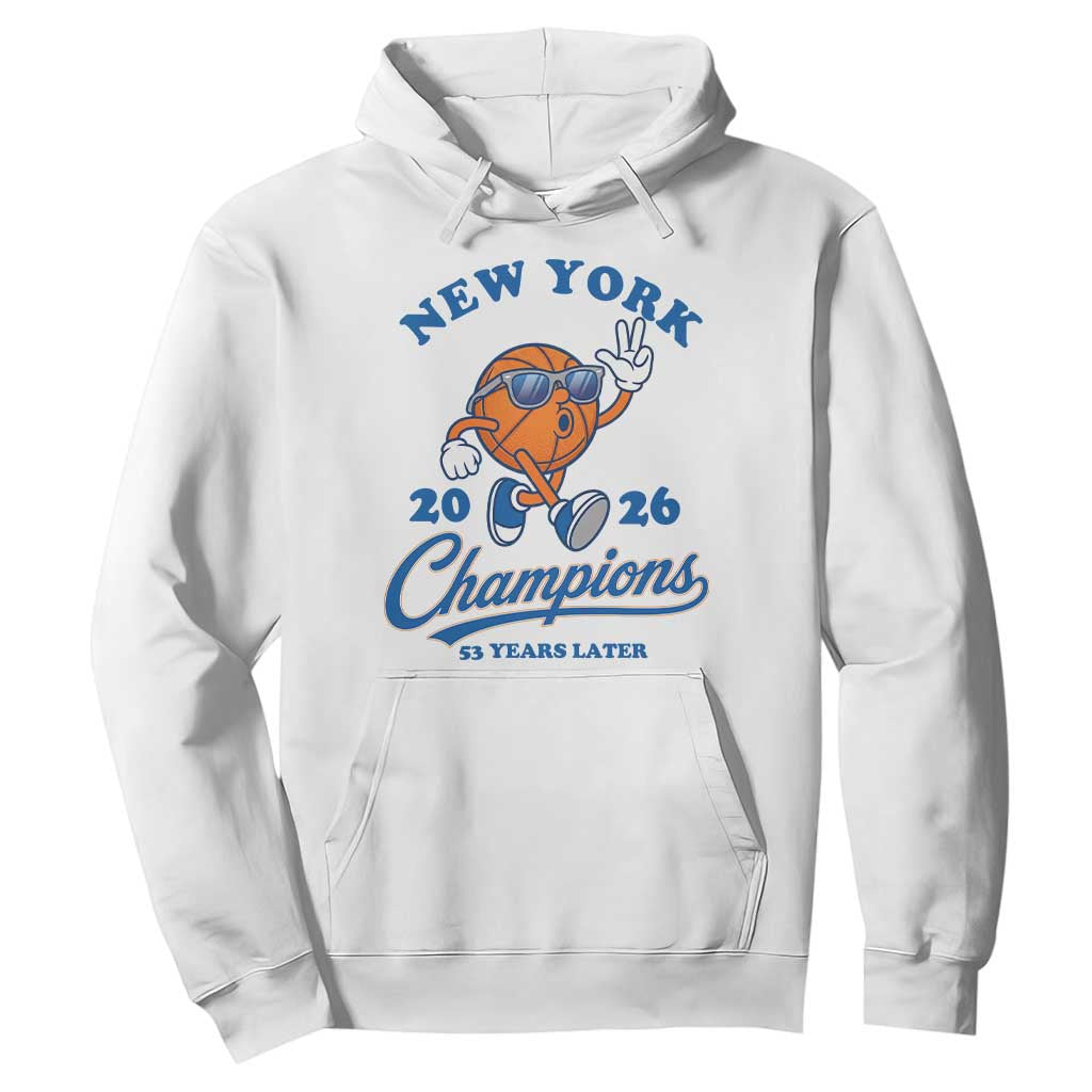 Funny New York 2026 Hoops Fan Graphic Hoodie Vintage 26 Champions Pride 53 Years Later