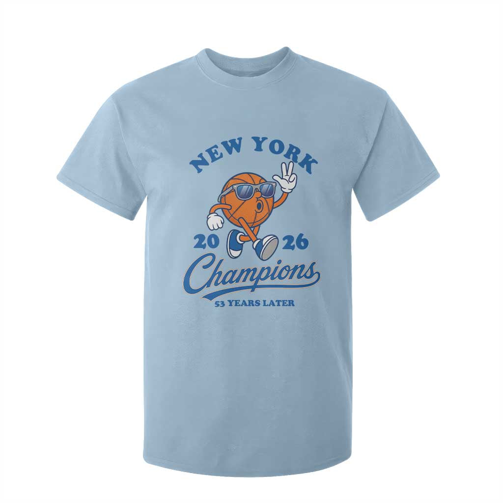 Funny New York 2026 Hoops Fan Graphic T Shirt For Kid Vintage 26 Champions Pride 53 Years Later