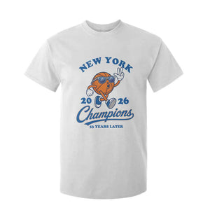 Funny New York 2026 Hoops Fan Graphic T Shirt For Kid Vintage 26 Champions Pride 53 Years Later