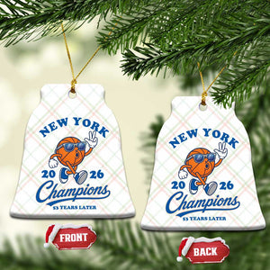 Funny New York 2026 Hoops Fan Graphic Ceramic Ornament Vintage 26 Champions Pride 53 Years Later