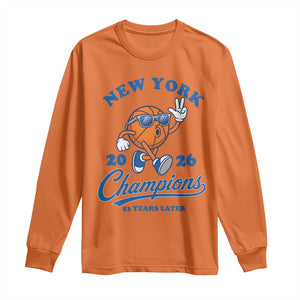Funny New York 2026 Hoops Fan Graphic Long Sleeve Shirt Vintage 26 Champions Pride 53 Years Later