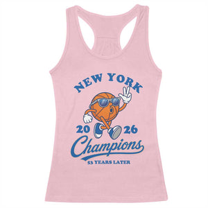 Funny New York 2026 Hoops Fan Graphic Racerback Tank Top Vintage 26 Champions Pride 53 Years Later