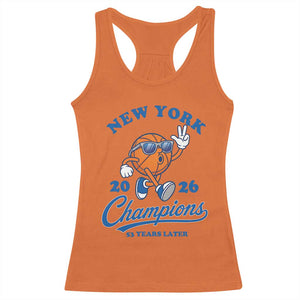 Funny New York 2026 Hoops Fan Graphic Racerback Tank Top Vintage 26 Champions Pride 53 Years Later