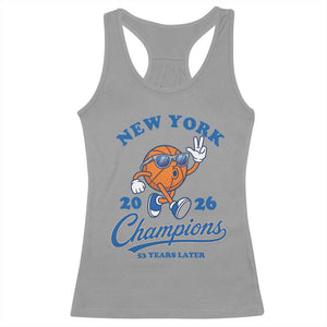 Funny New York 2026 Hoops Fan Graphic Racerback Tank Top Vintage 26 Champions Pride 53 Years Later