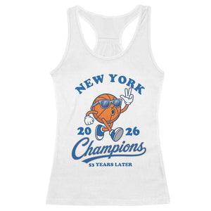 Funny New York 2026 Hoops Fan Graphic Racerback Tank Top Vintage 26 Champions Pride 53 Years Later